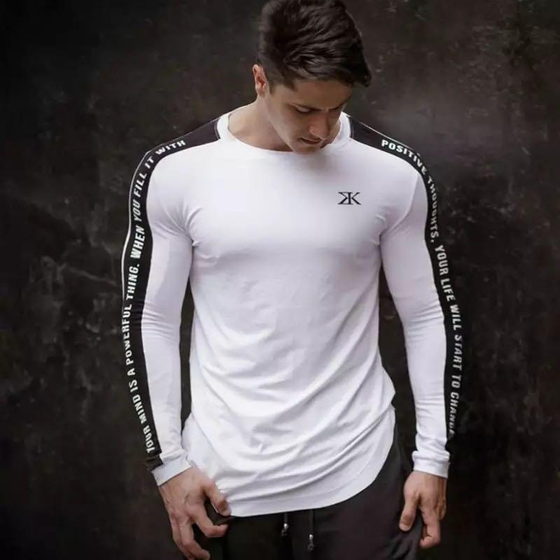 1604 New Body Fit Long Sleeve T Shirt Men S Fashion Clothes