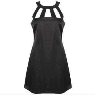 Forever 21 Caged A-line Dress, Black, Size M, BN Never Worn