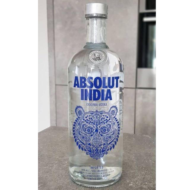1l Absolut India Vodka Limited Edition Food Drinks Beverages On Carousell Absolut vodka andy warhol limited edition 2014 plastic display piece. 1l absolut india vodka limited edition