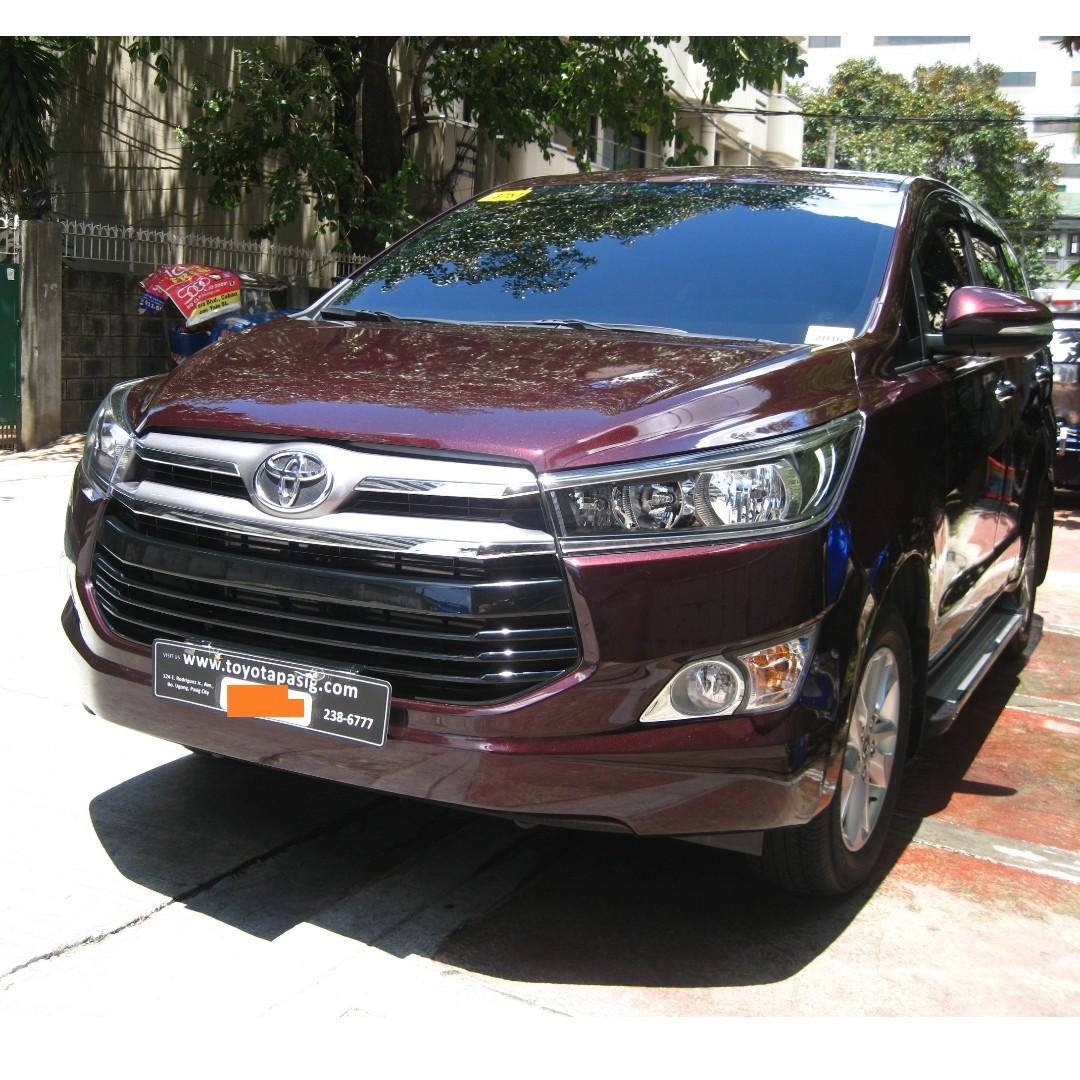 2016 Toyota Innova 2 8g Blackish Red At Cars For Sale On Carousell