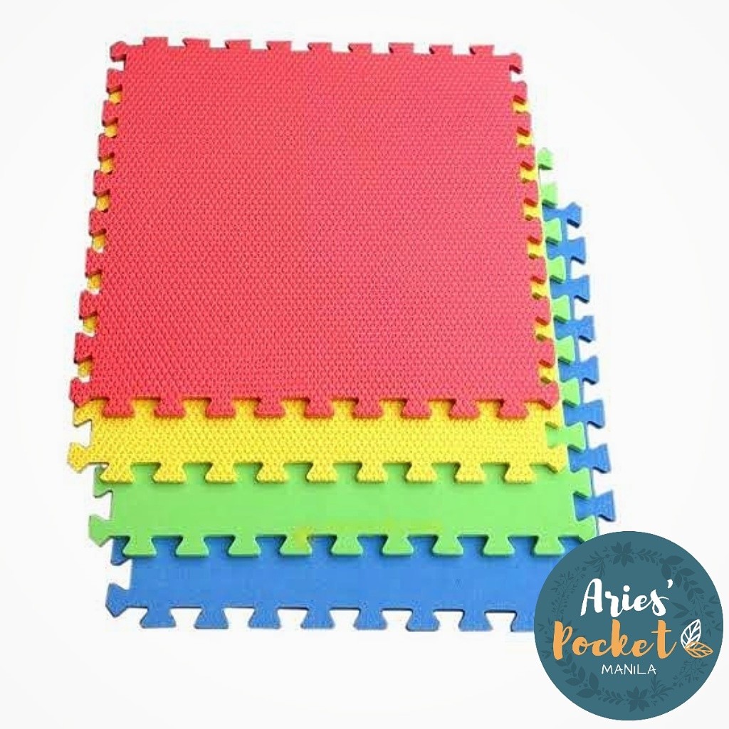 4 Pieces Rubber Puzzle Play Mat For P240 Babies Kids Toys