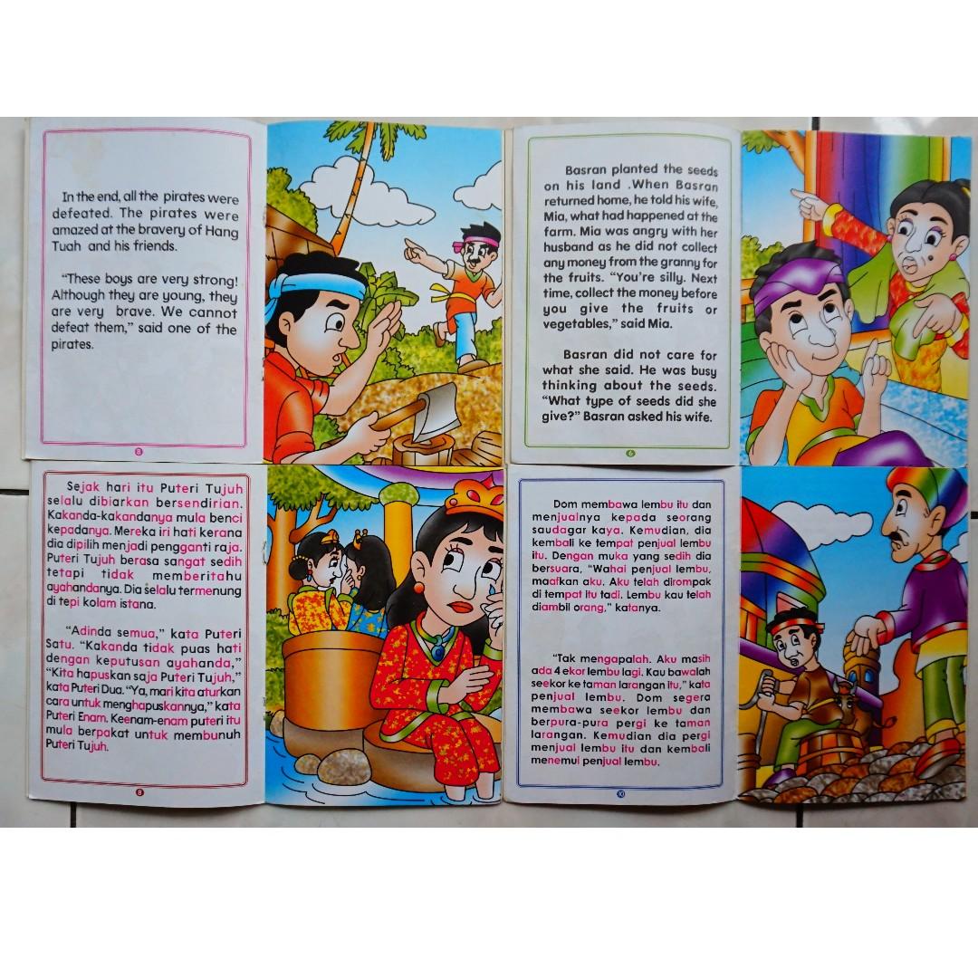 8 Malay Fables (in English or Malay) + 1 Story Book, Books 