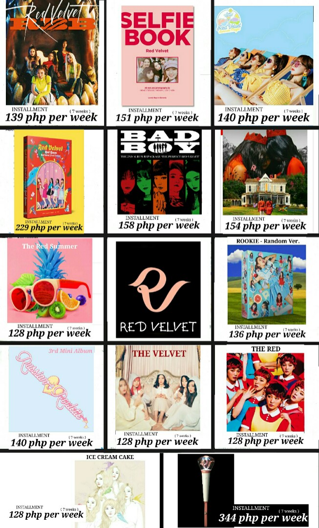 Hulugan P O Red Velvet Albums Dvd Lightstick Installment Preorder K Wave On Carousell