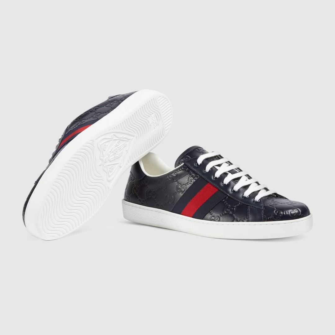 gucci ace signature sneakers
