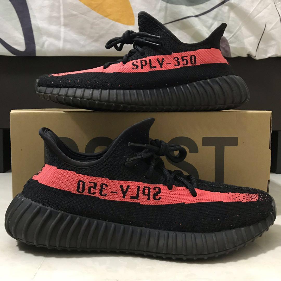 yeezy boost v2 red stripe