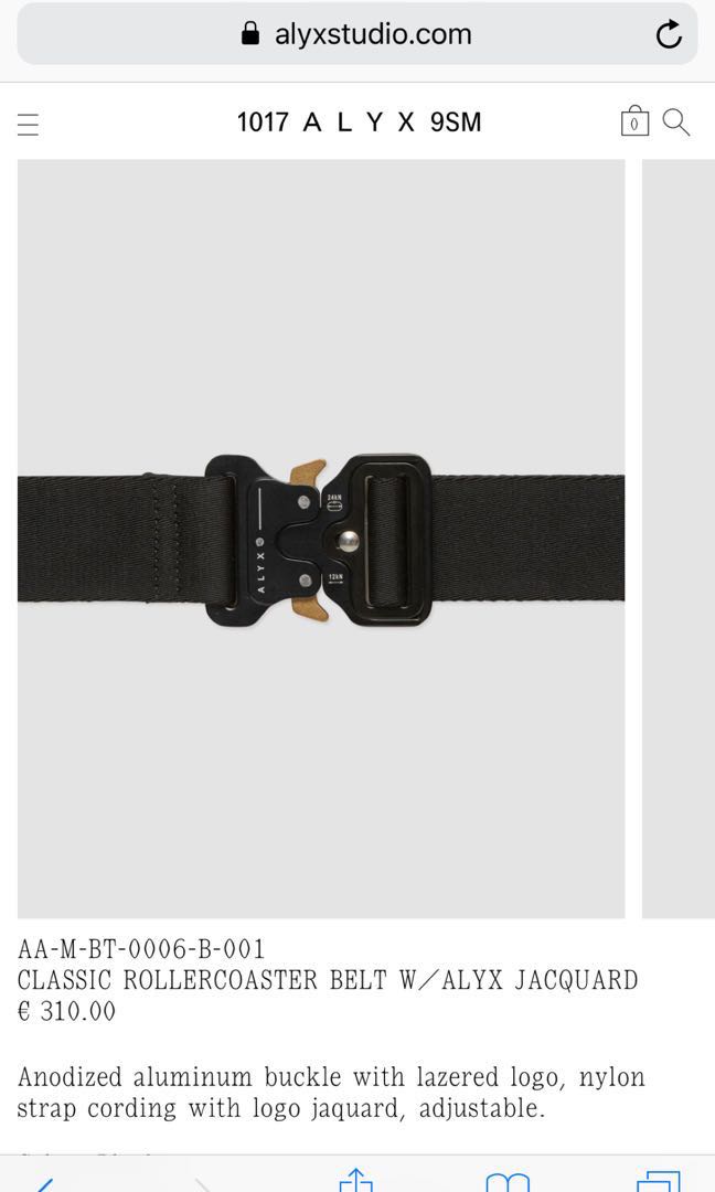 Alyx belt original Men s Fashion Watches Accessories Belts on Carousell
