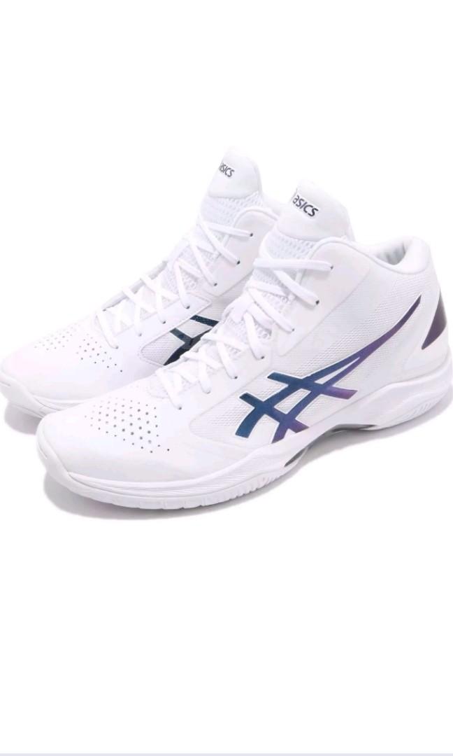 Asics Gel Hoop V10 White/Prism Space Blue (Basketball, Volleyball shoe  etc), Sports, Sports Apparel on Carousell