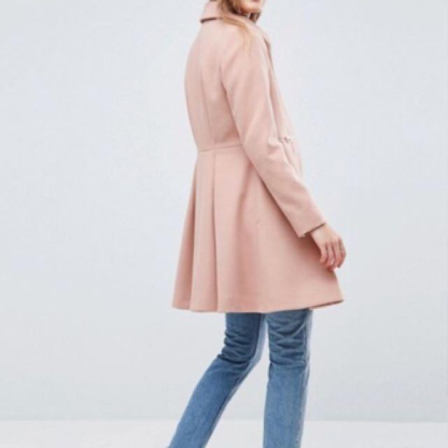 Pink top skater coat