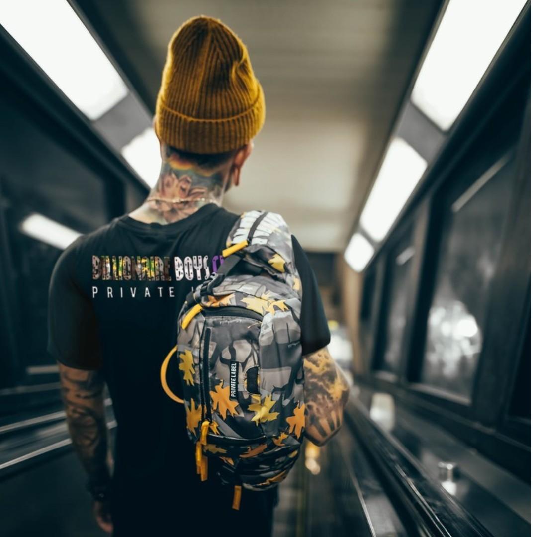 Authentic Billionaire Boys Club x Private Label Fall Camo Waist / Sling  Bag, Men's Fashion, Bags, Sling Bags on Carousell
