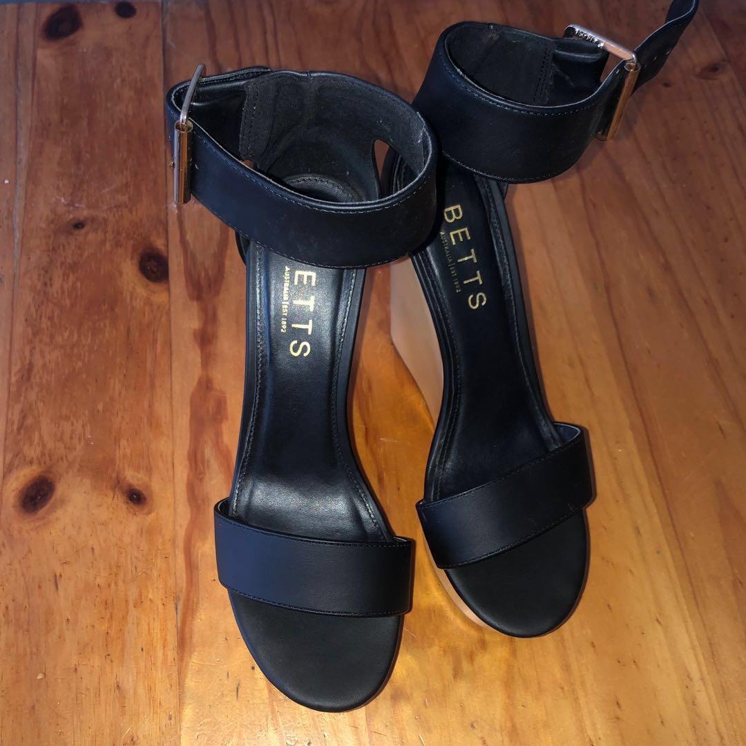Black wedges betts shop
