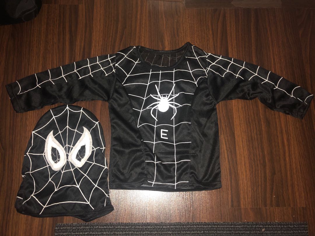 Black Spider Man Outfit For Boys 1 3 Years Old Babies Kids