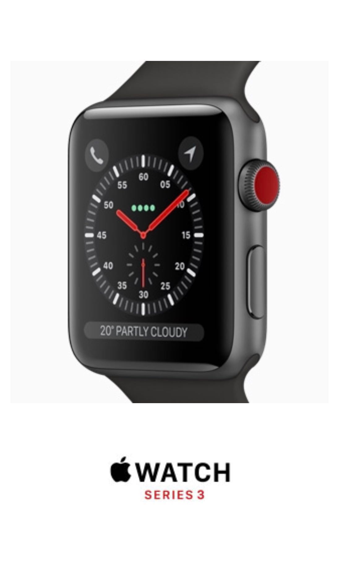 Bn Apple Watch Series 3 Gps Cellular 42mm Luxury Watches On Carousell