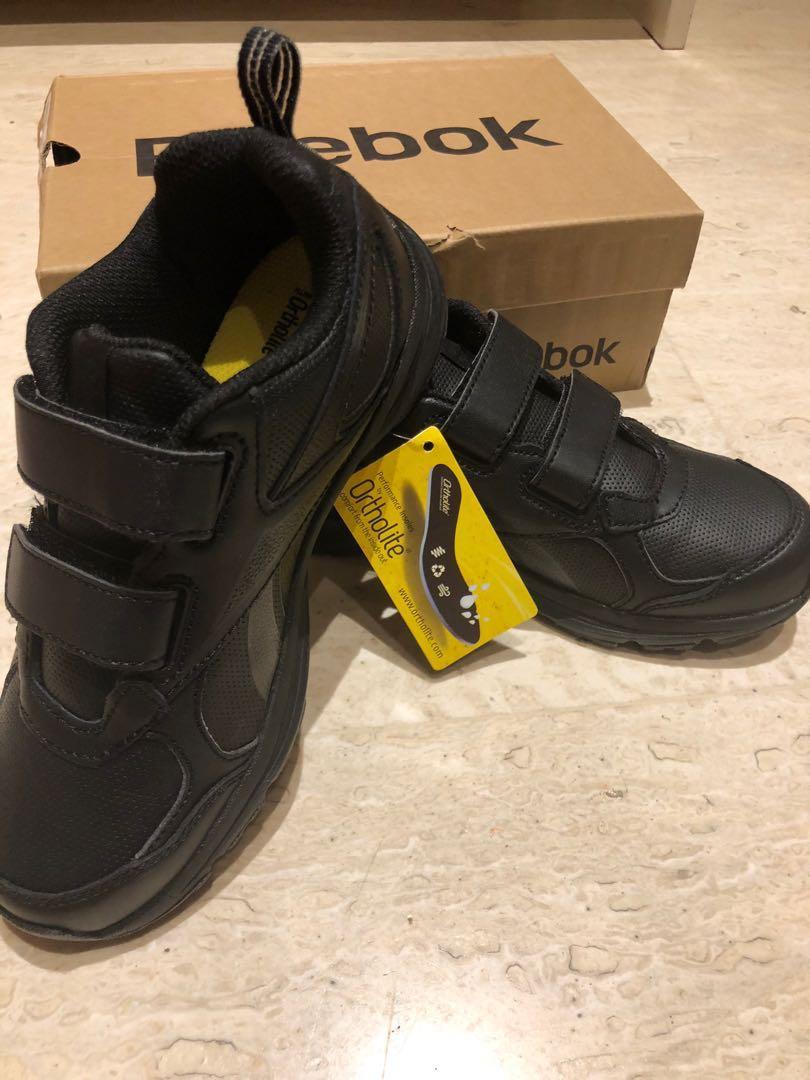 reebok black shoes for kids