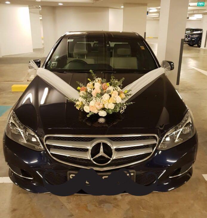 Bridal Car Decoration Wedding Car With Fresh Flowers Design
