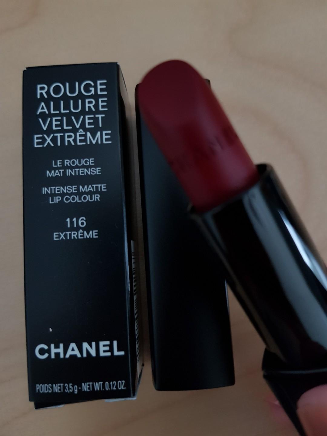 Chanel Allure Velvet Extreme Intense Matte Lip Colour 116 Extreme 0.12 Ounce