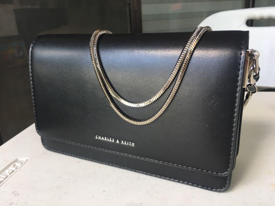 charles and keith flap bag