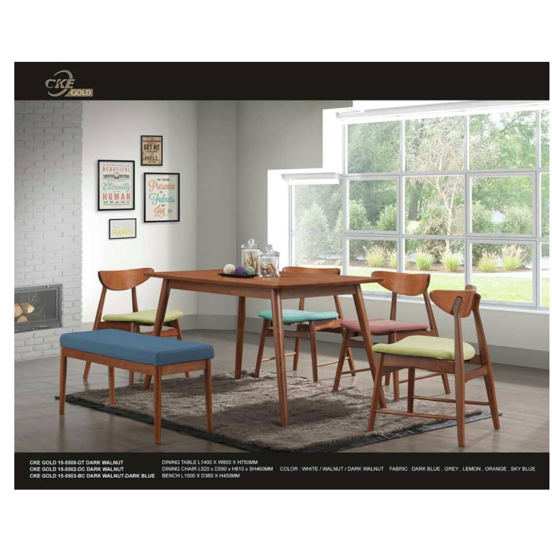 Cke Dining Set With 4 Chair And 1 Bench Home Furniture Others