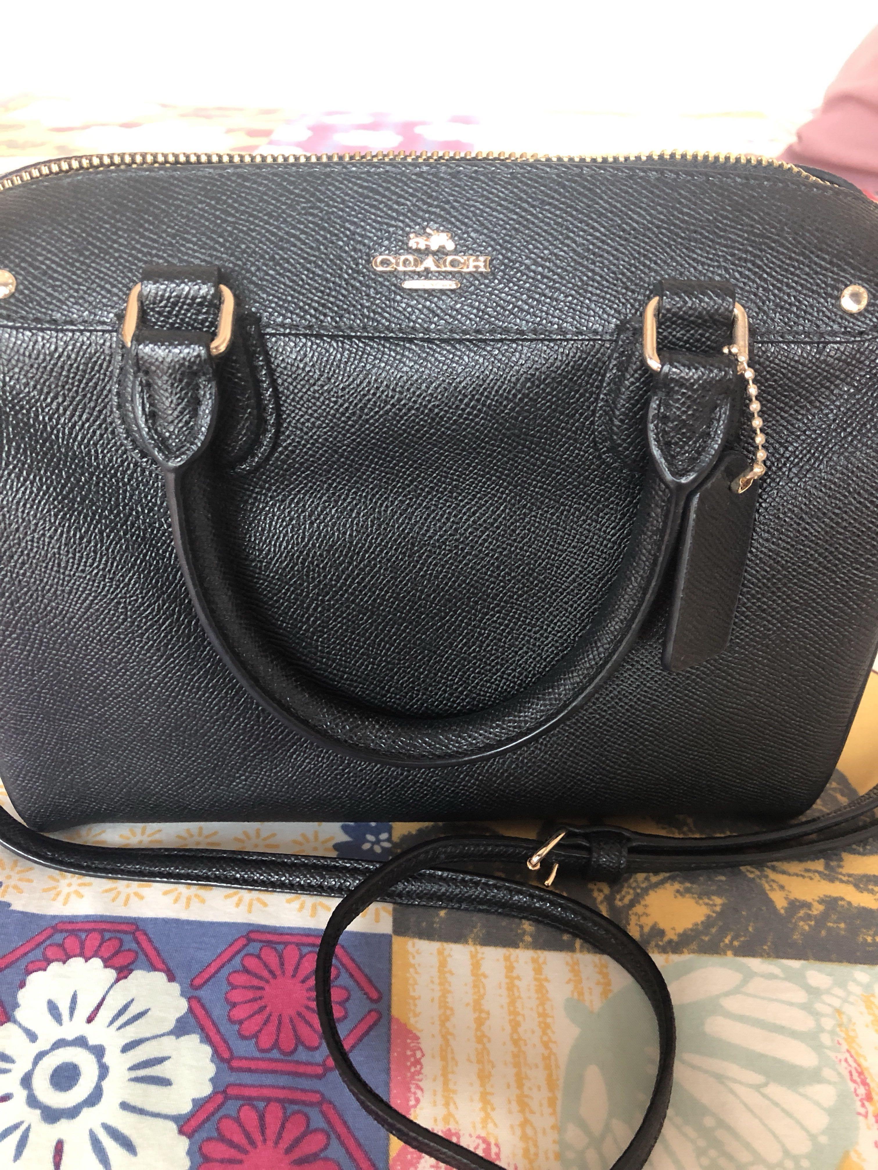 Coach Boston bag leather black, Women's Fashion, Bags & Wallets, Cross ...