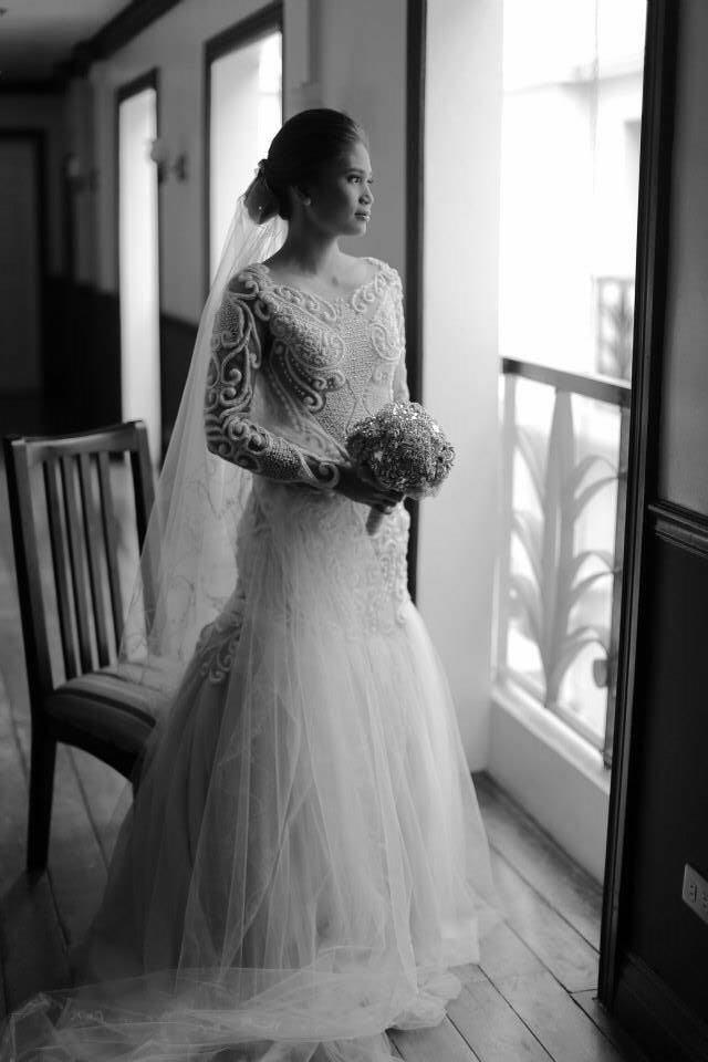 Elegant Timeless Embellished Wedding Gown Mermaid Cut Nude