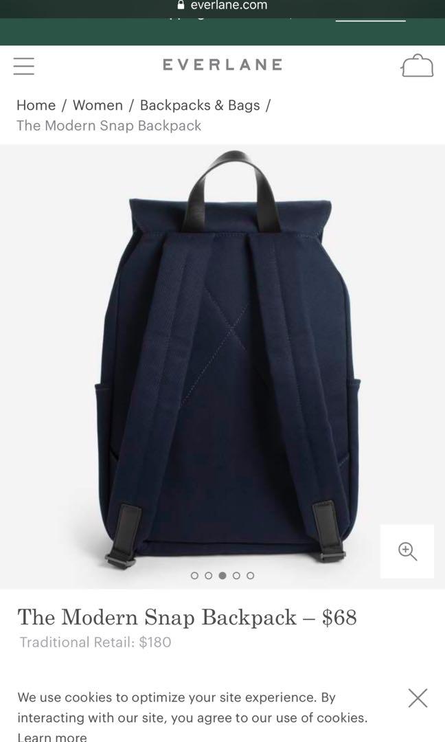 Everlane The Modern Snap Backpack, Women's Fashion, Bags & Wallets