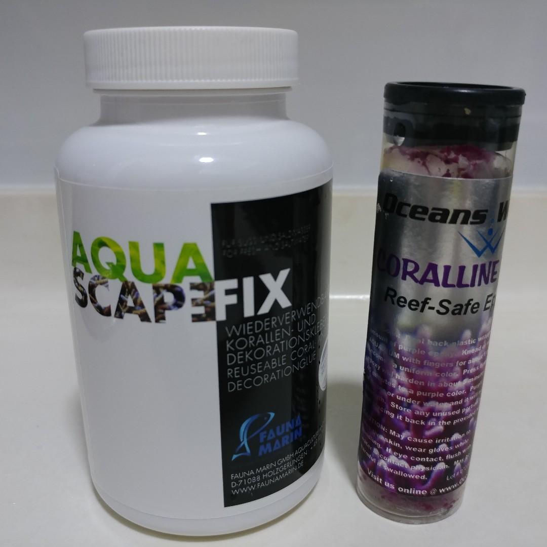 Fauna Marin Aquascape Fix 250ml Oceans Wonders Coralline Purple Reef Epoxy Pet Supplies For Fish Fish Tank Accessories On Carousell