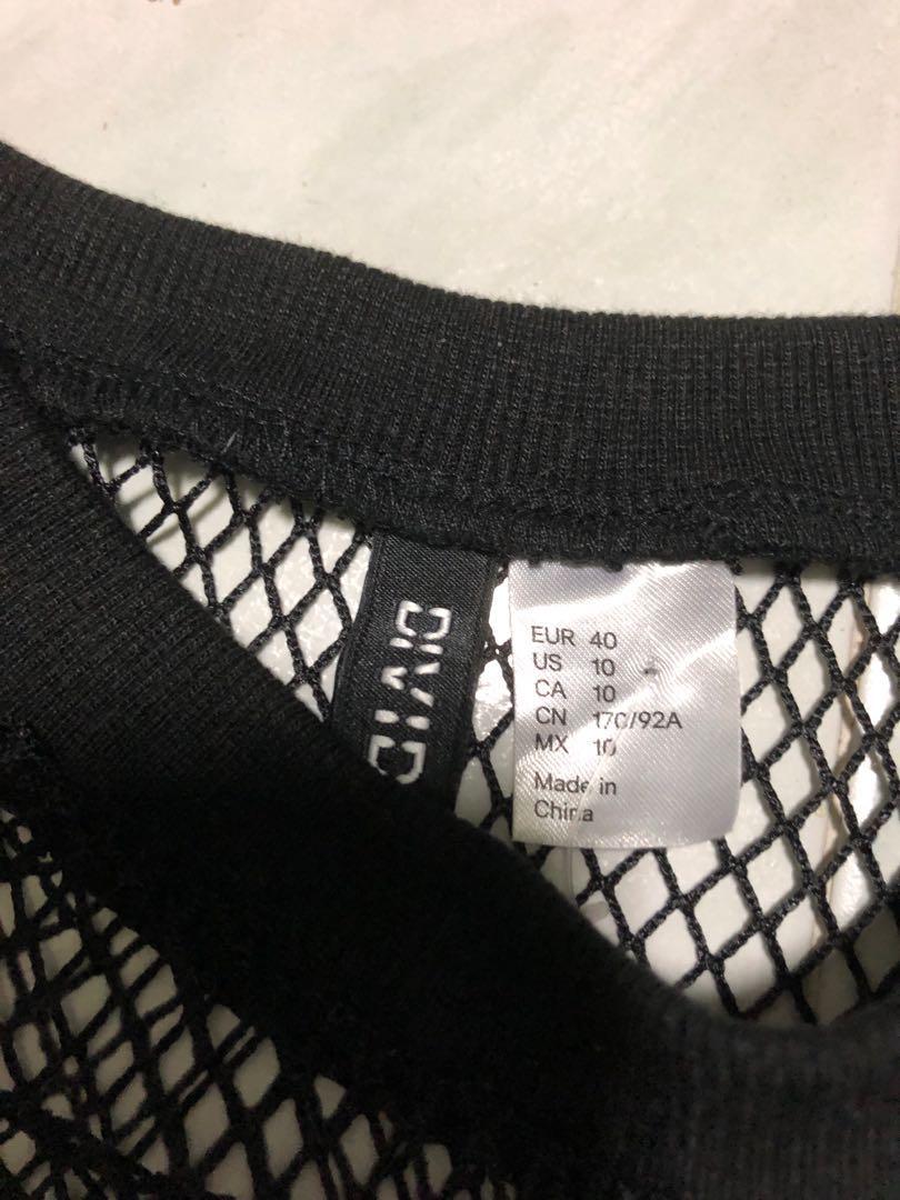 h&m fishnet top