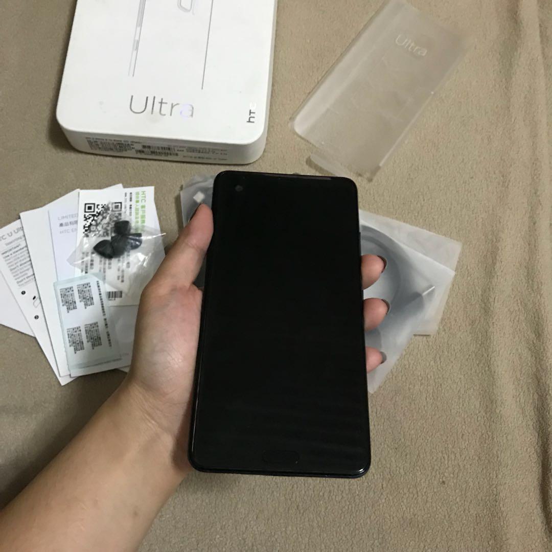 htc u ultra black oil