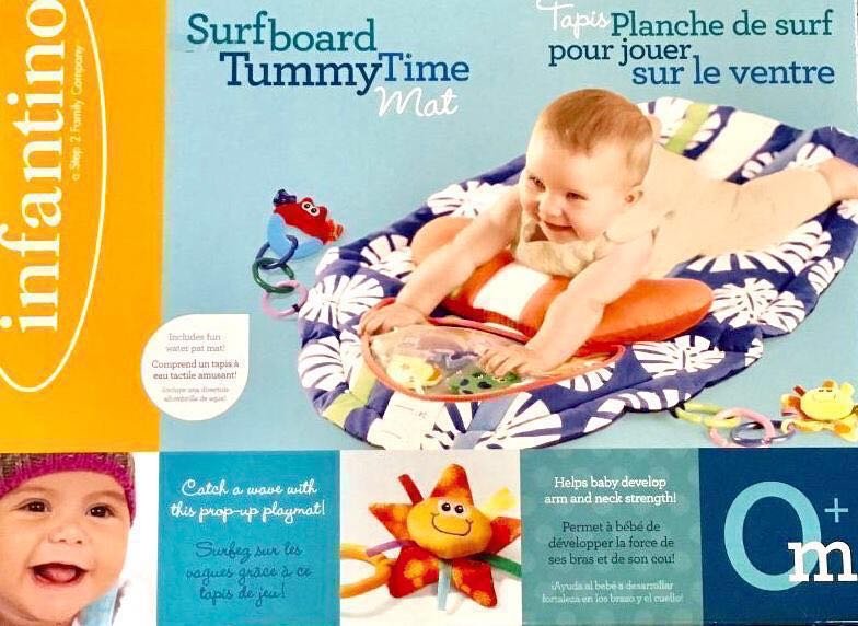 美國infantino Surfboard Tummy Time Mat 嬰兒健身遊戲墊 Babies