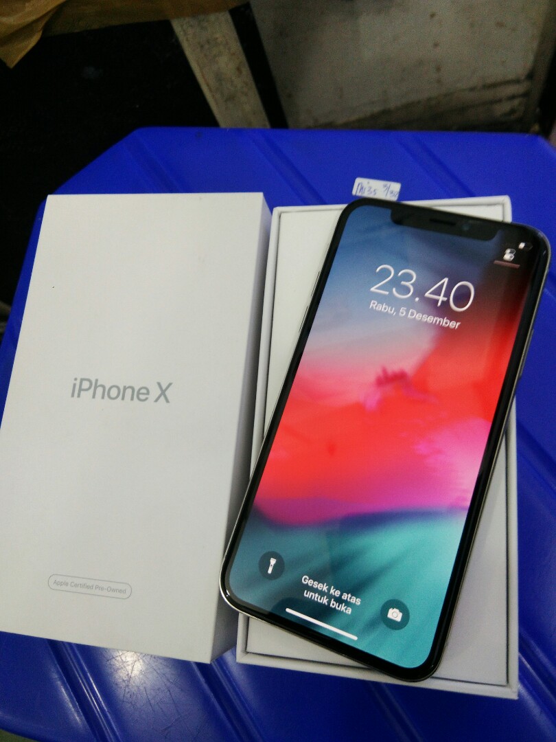 Iphone X 256gb Cpo Super Mulus Likeneew Full Original Telepon Seluler Tablet Iphone Iphone X Series Di Carousell