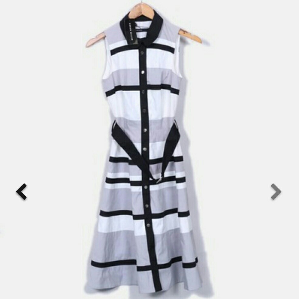 karen millen stripe dress