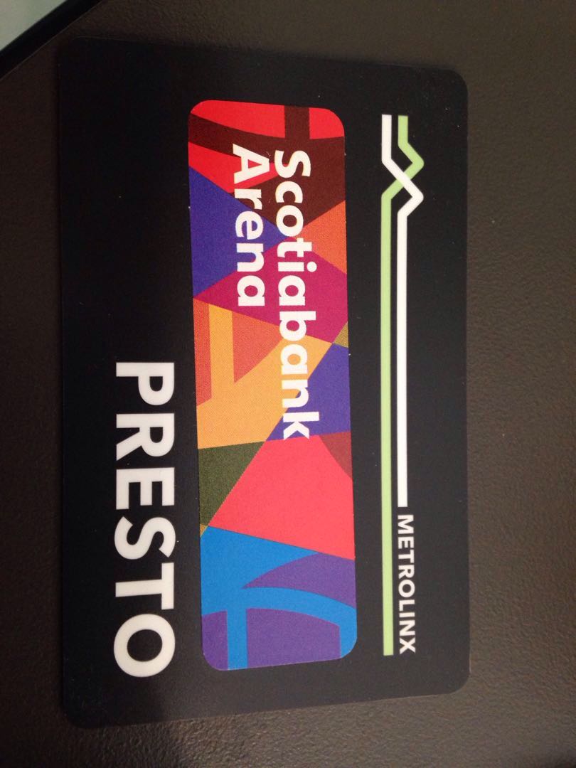 Limited Edition Presto Card with the Scotiabank Arena Name Tickets Vouchers Gift Cards Vouchers on Carousell