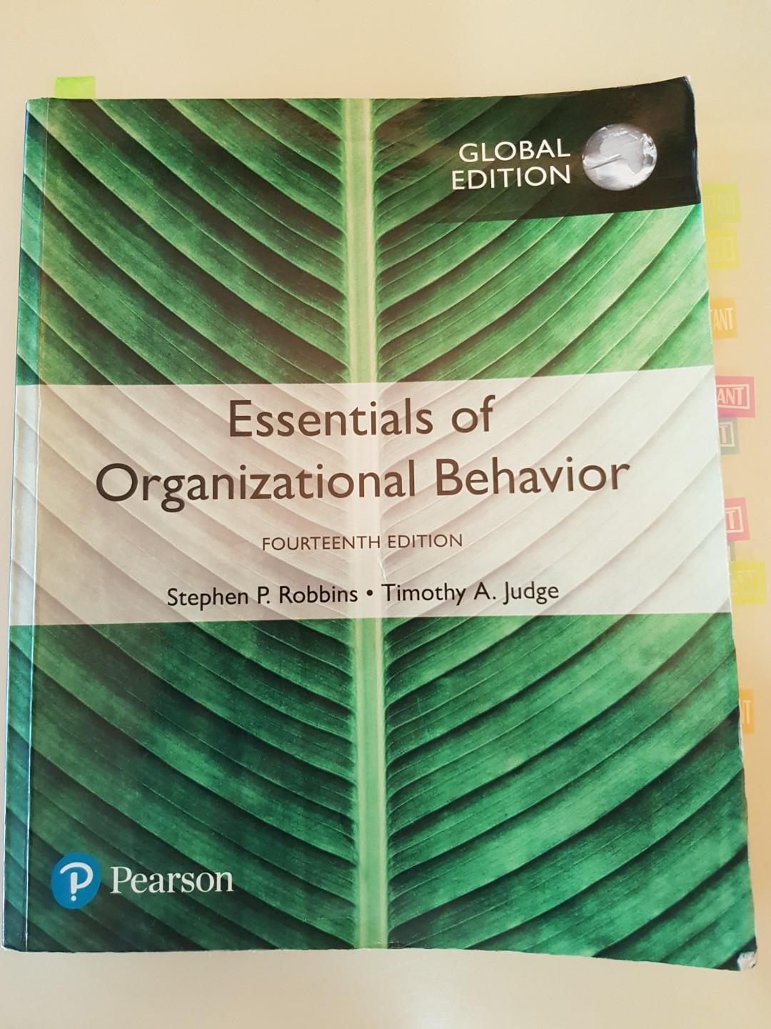 Mno1706d Essentials Of Organisational Behaviour Books Stationery Textbooks Tertiary On Carousell