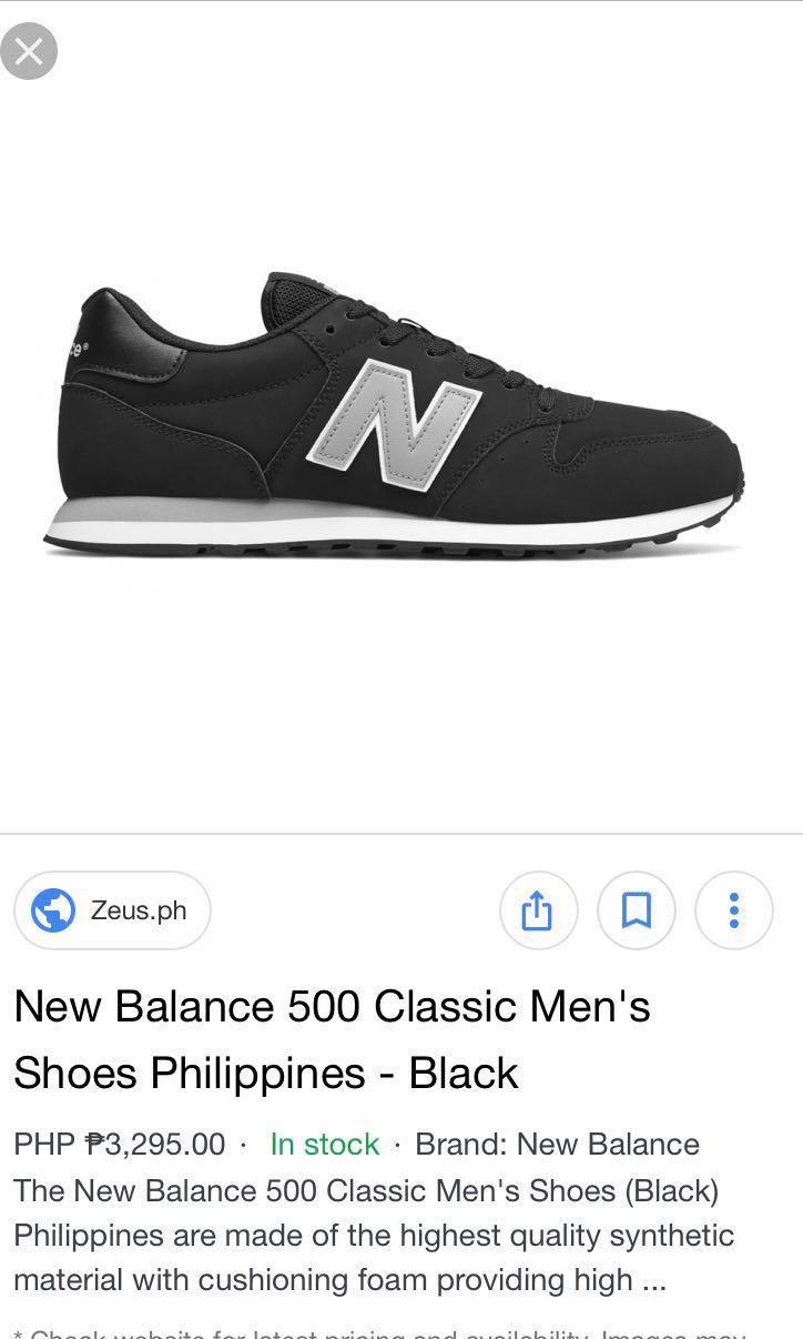 new balance black shoes men