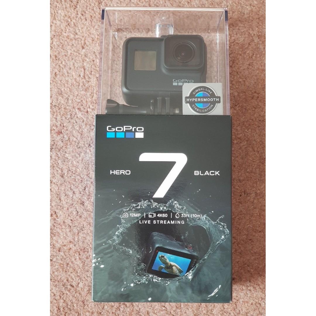 New Sealed Gopro Hero 7 Black 4k Action Camera With Receipt Photography Cameras Others On Carousell