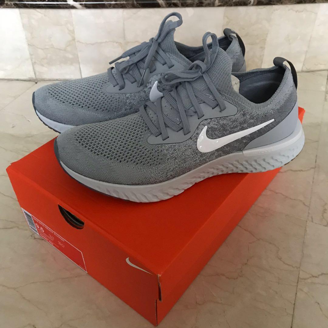 Nike Epic React Flyknit US9.5 Men s Fashion Footwear Sneakers on Carousell