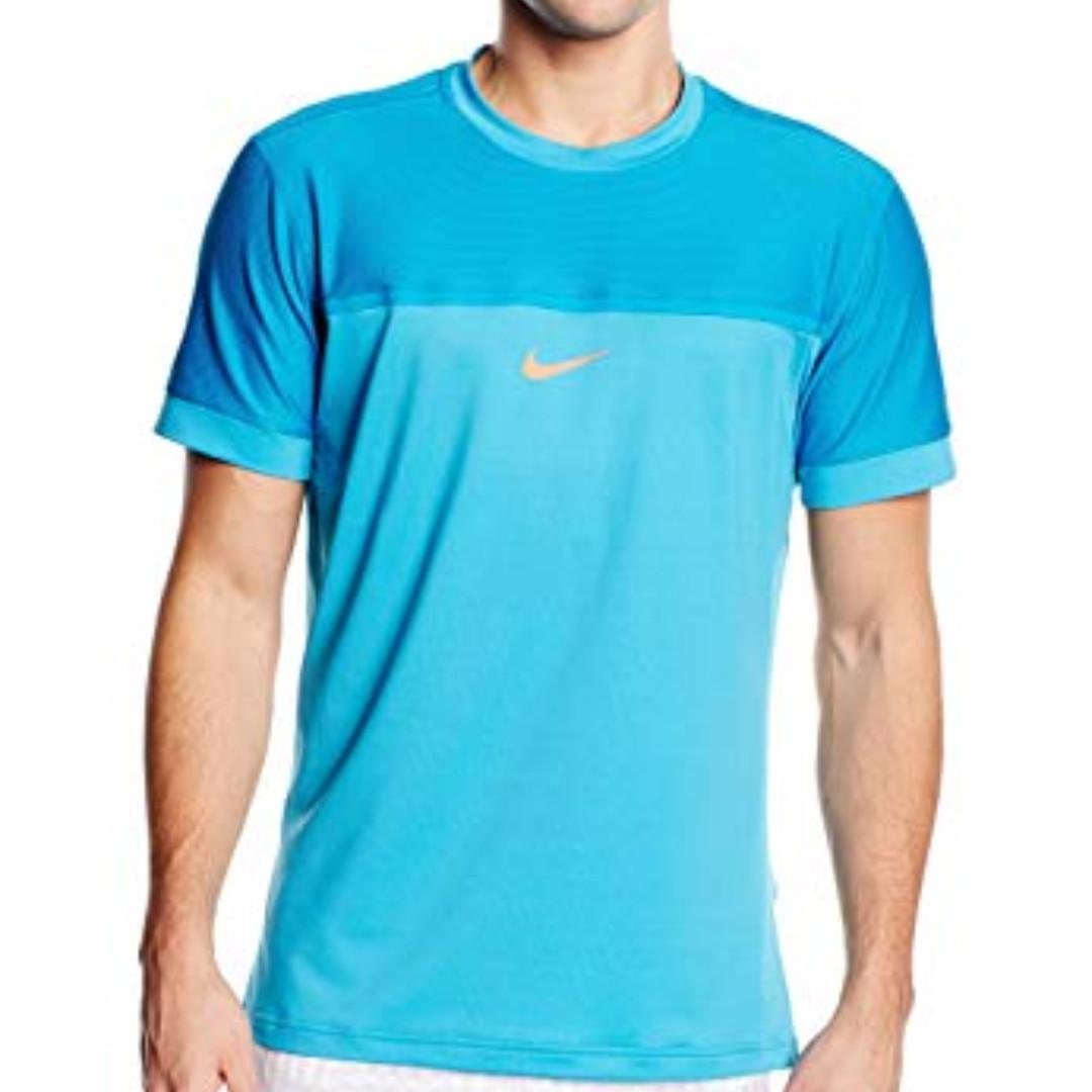 Nike Rafael Nadal Challenger Premier Crew T Shirt Men Blue Sports Sports Apparel On Carousell