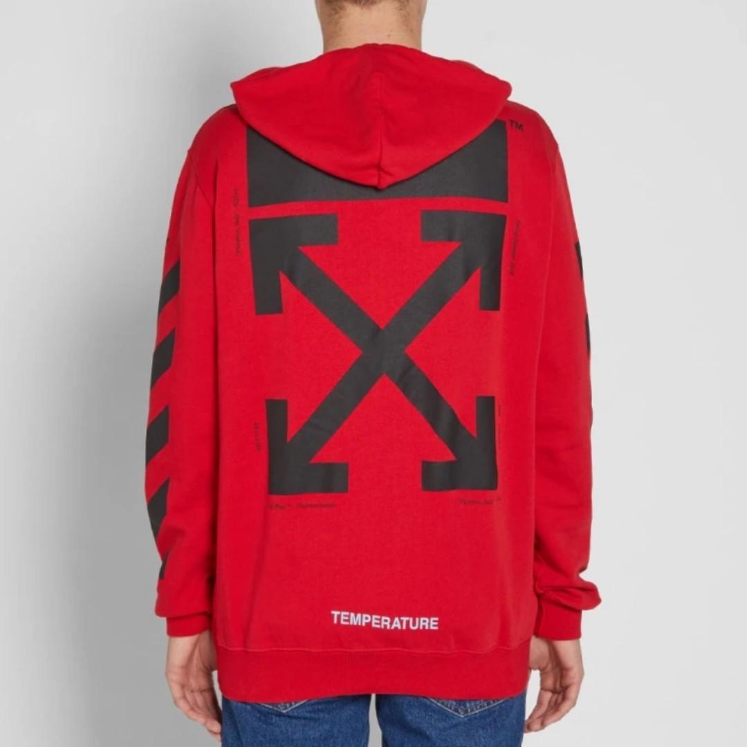 Red off white sales mona lisa hoodie