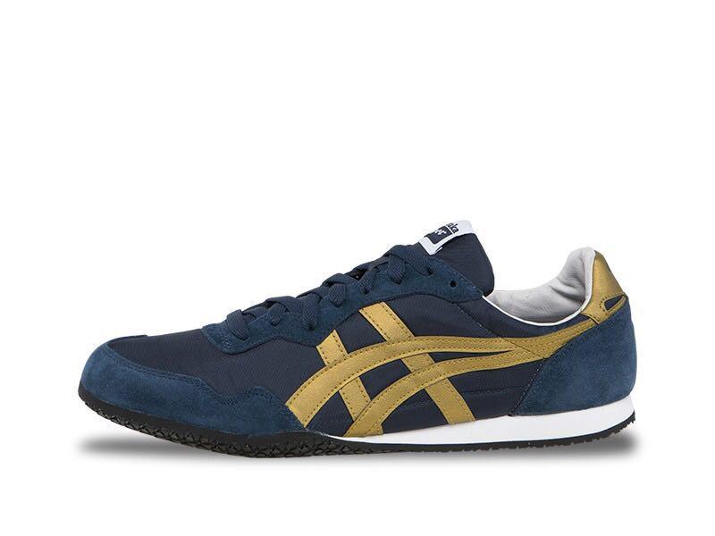 blue and gold asics
