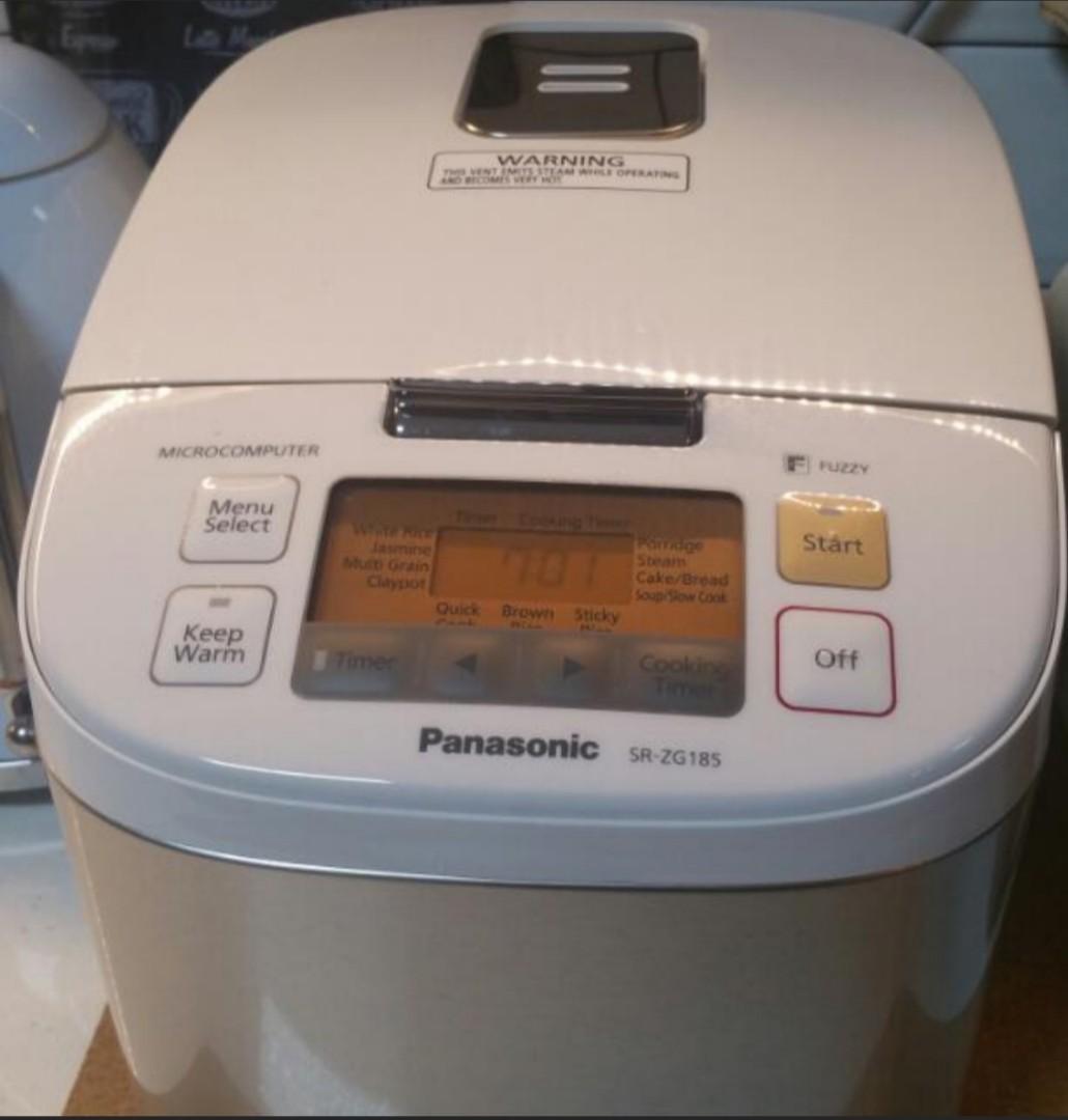 Panasonic Rice Cooker SRZG185, TV & Home Appliances, Kitchen