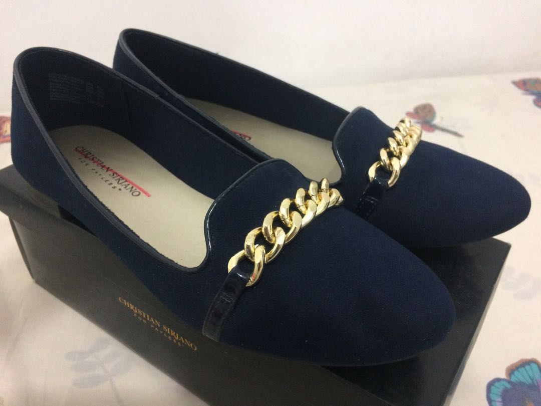 Payless Navy Blue Suede loafers with 