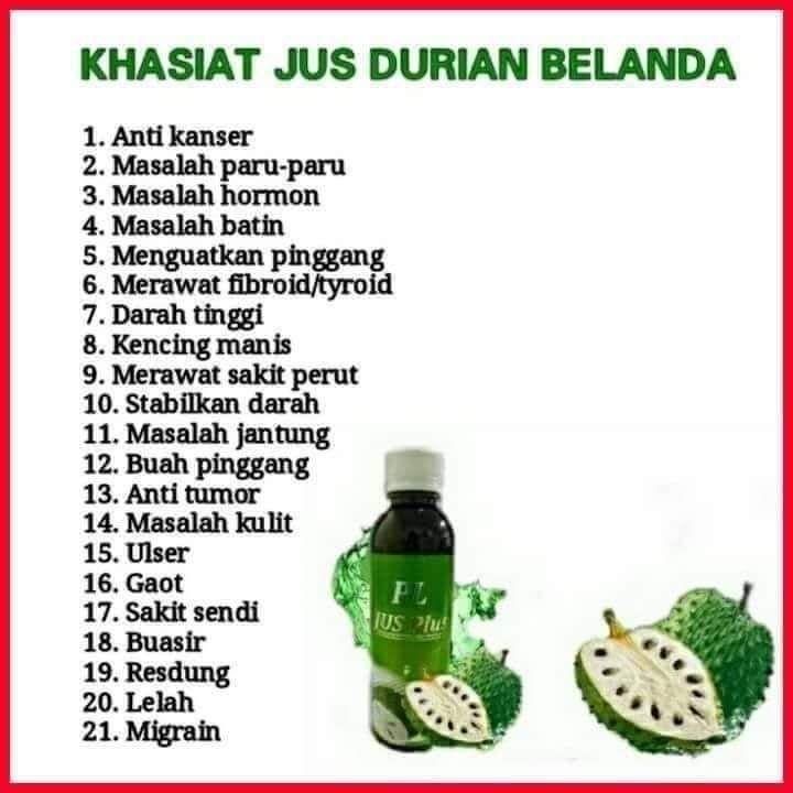 Pl Jus Plus Durian Belanda 260ml Health Nutrition Health Supplements Health Food Drinks Tonics On Carousell