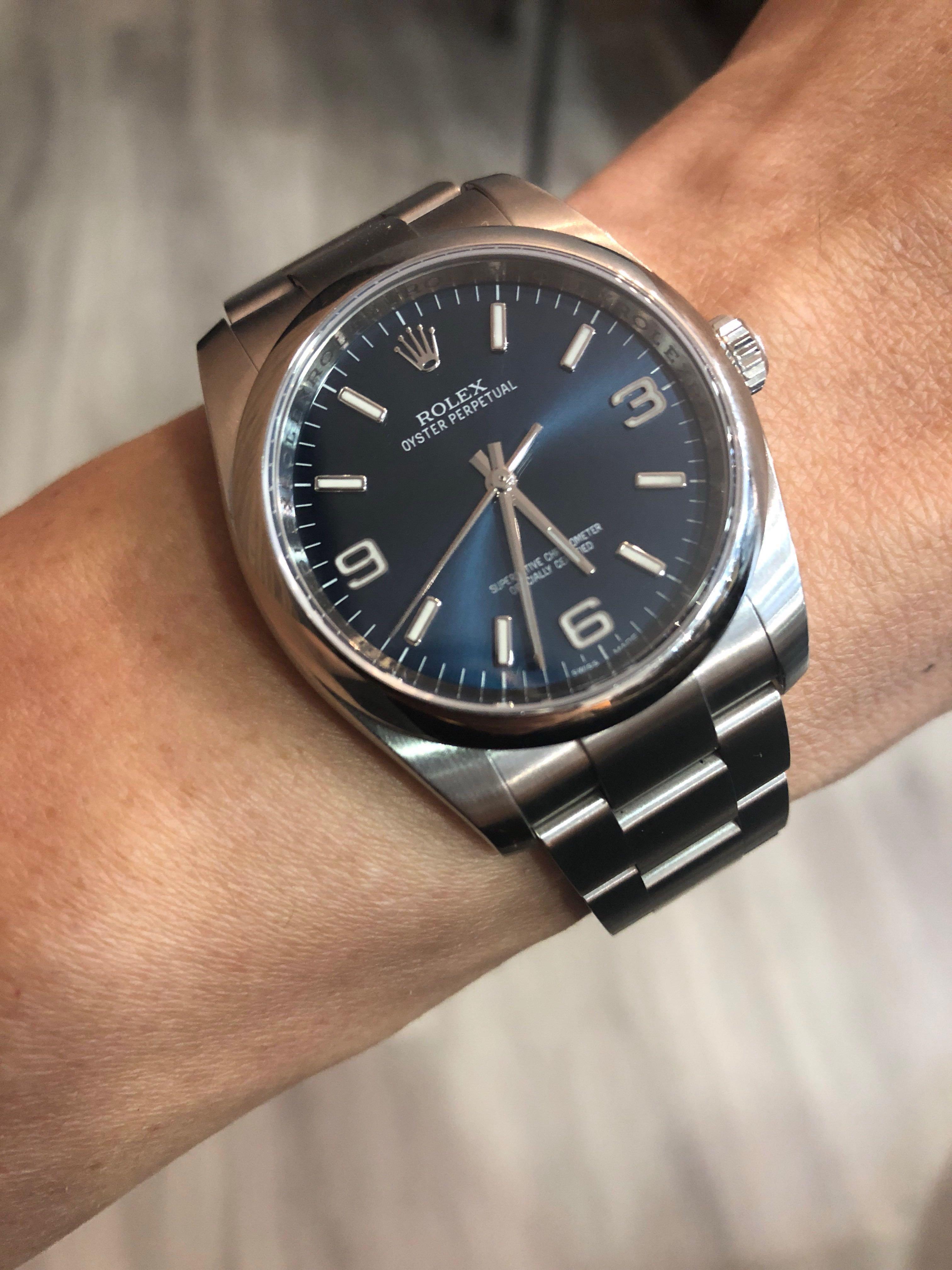 oyster perpetual 36 blue
