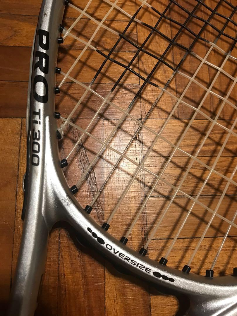 Prince Pro Ti300 Oversize Tennis Racket w cover, Sports Equipment