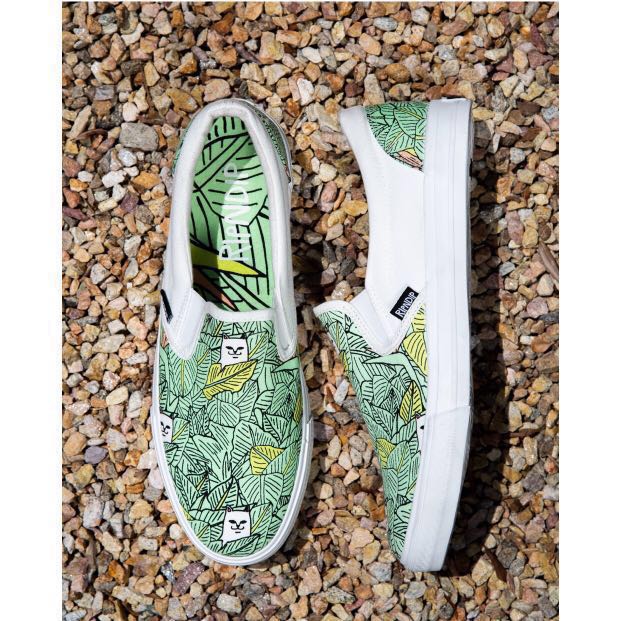 ripndip nermal leaf slip ons