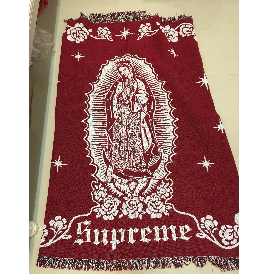 Supreme Virgin Mary Blanket Red 聖母地毯, 家具及居家用品, 居家裝飾