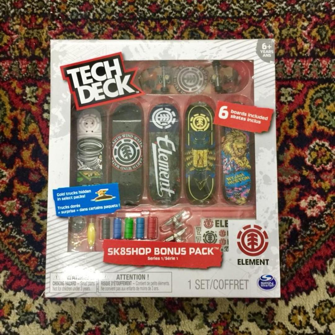 TECHDECK ELEMENT PACK OF 6 BONUS PACK RARE LIMITED EDITION TECH DECK