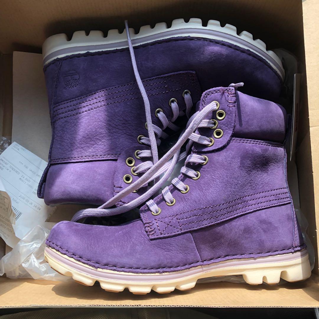 timberland womens purple boots