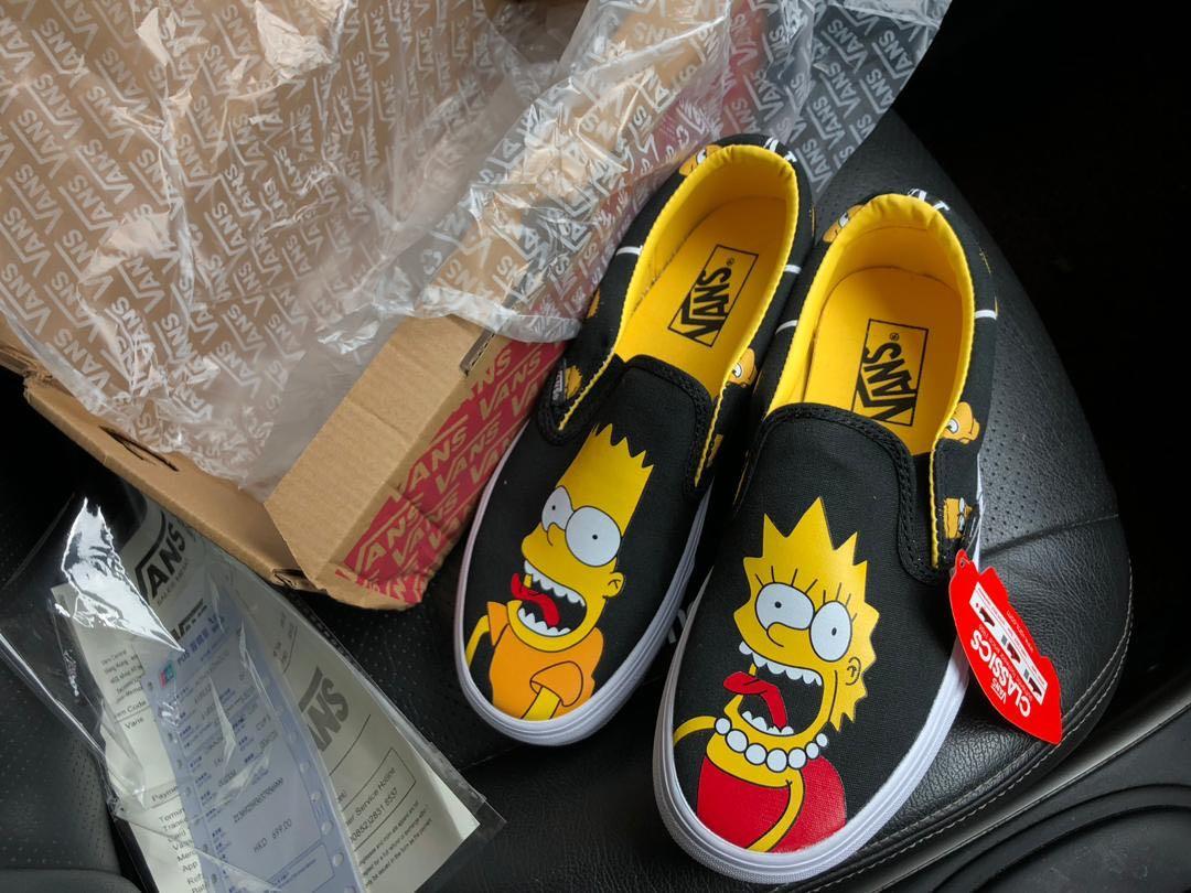vans simpsons slip on