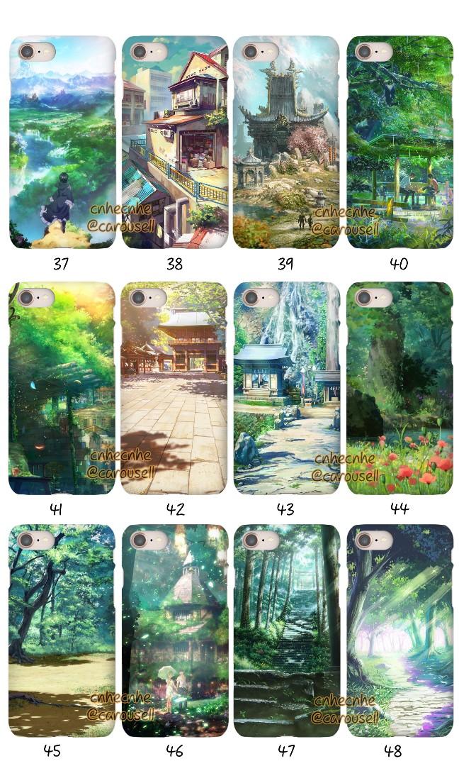 Po 60 Designs Anime Scenic Scenery Background Buildings Sky