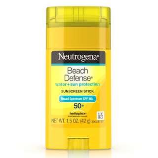 Neutrogena Beach Defense Sunscreen Stick SPF 50+ 1.5 oz 42 g